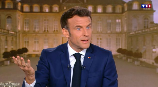 Emmanuel Macron, invité du JT de TF1 le 13 avril