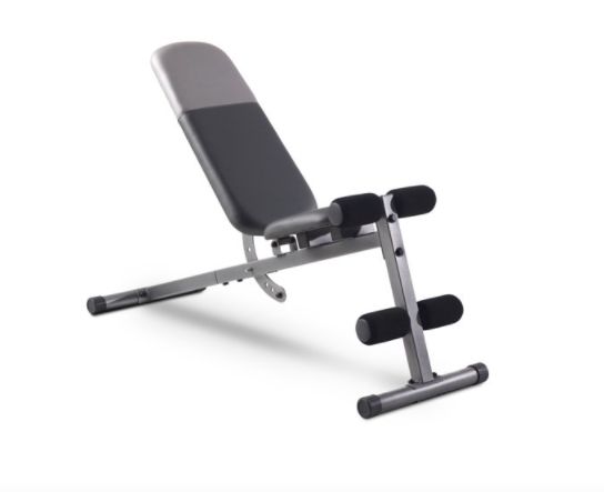 An adjustable workout bench