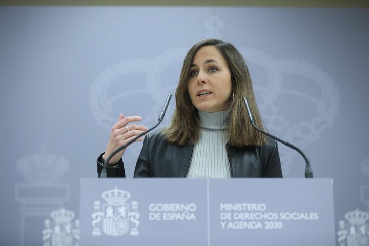 La líder de Podemos y ministra de Derechos Sociales, Ione Belarra.
