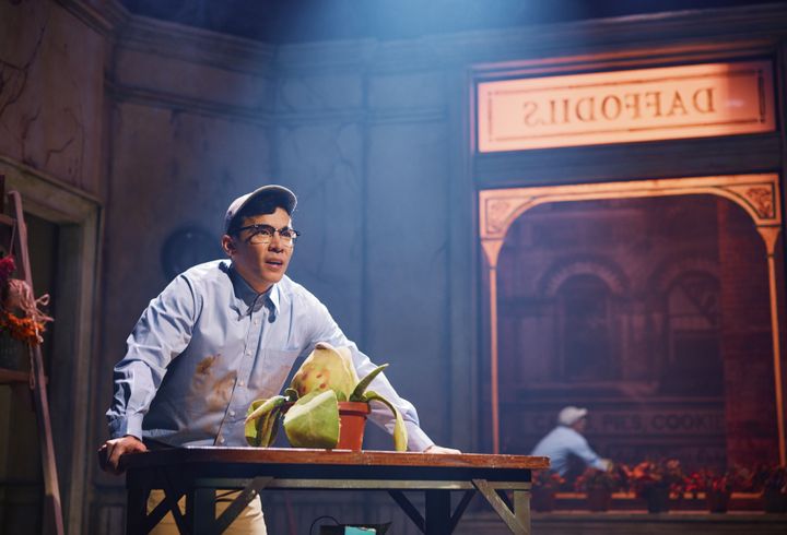 "This is a character who was born into really desperate, desolate circumstances," Ricamora said of Seymour in "Little Shop of Horrors."