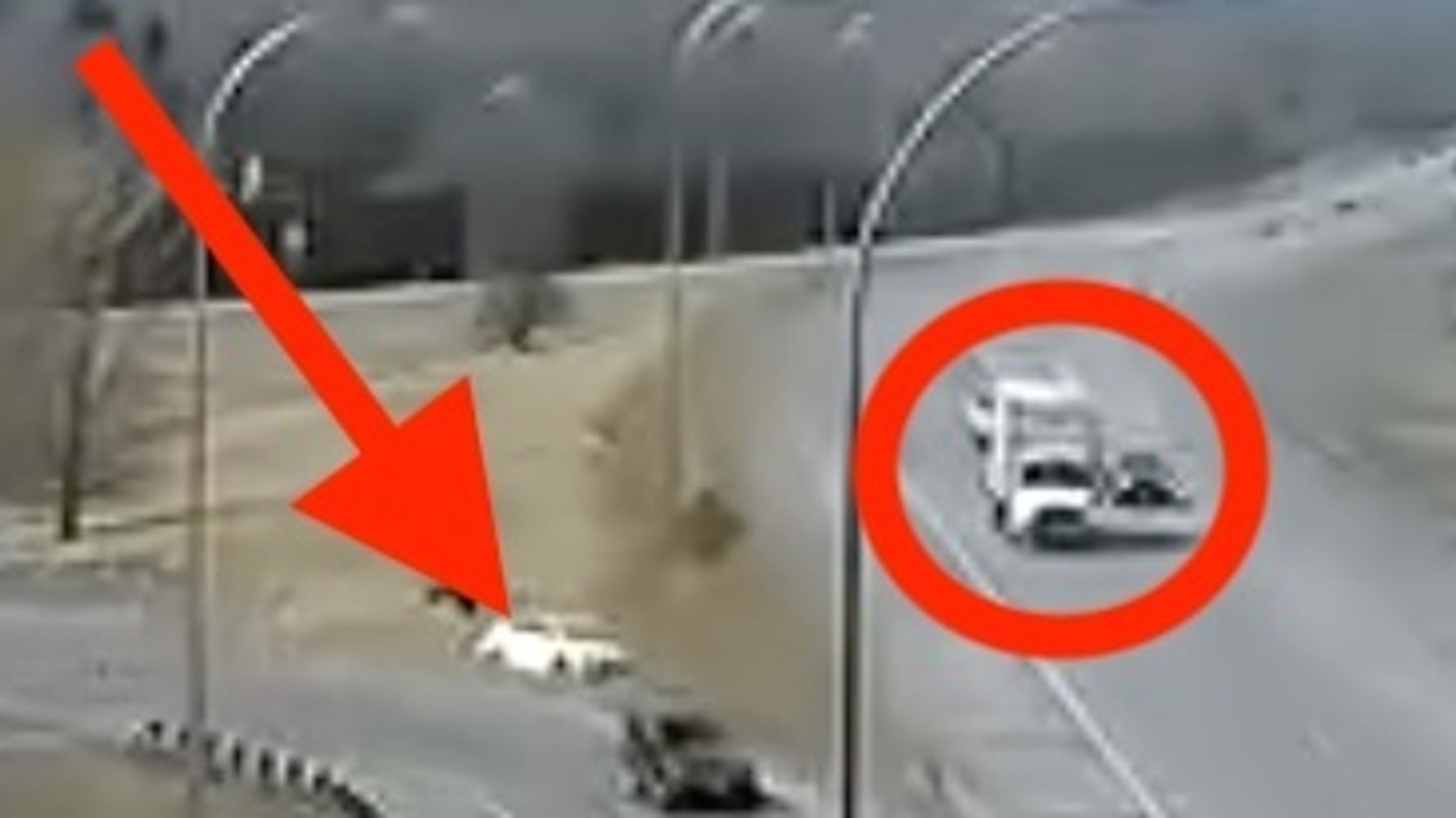 Out-Of-Control Car Slams Into Truck In One Of The Wildest Wrecks You'll Ever See