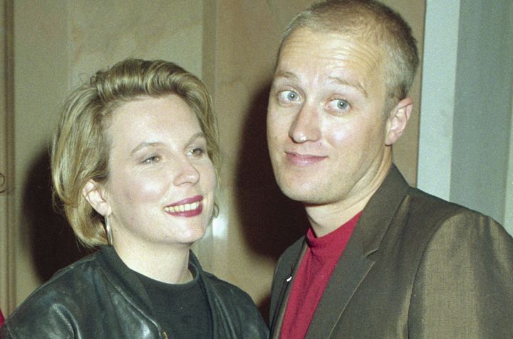 Jennifer Saunders and Adrian Edmondson in 1989