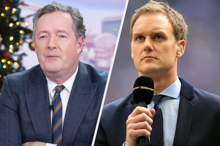 Former breakfast TV rivals Piers Morgan and Dan Walker