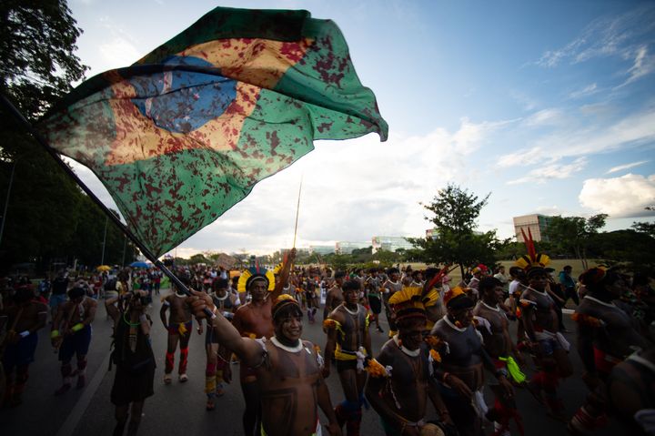 Brazilian Indigenous tribes this month staged mass protests against legislative proposals that could further erode protections of the Amazon Rainforest and tribal lands within it. Indigenous Brazilians have accused Bolsonaro of genocide and crimes against humanity throughout his presidency.