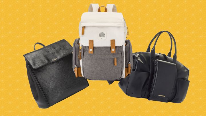 A Storksak bag at Nordstrom, Parker Baby Co. backpack from Maisonette and a TwelveLittle bag from Maisonette.