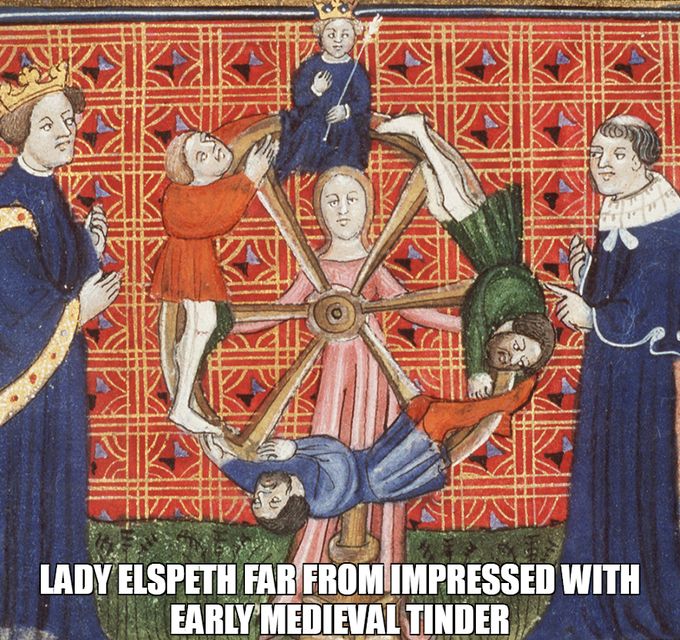 Η Λαίδη Ελσπεθ δεν δείχνει εντυπωσιασμένη από το πρώιμο μεσαιωνικό tinder