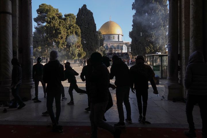 Clashes broke out early Friday between Israeli police and Palestinians at the Al-Aqsa Mosque, a major holy site in Jerusalem.