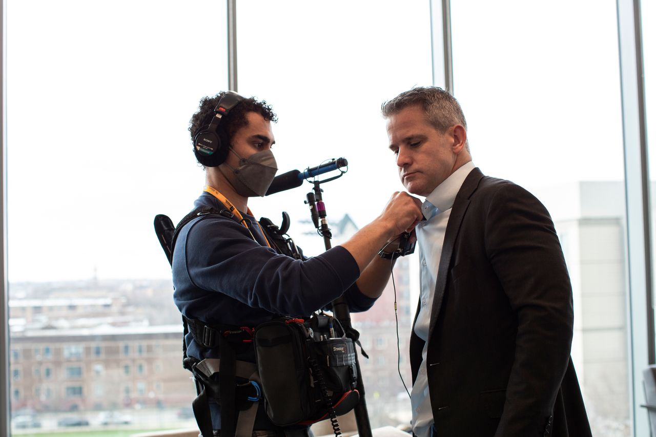 Kinzinger was followed by a documentary crew at the University of Chicago this month. The lawmaker said he found the experience to be weird.