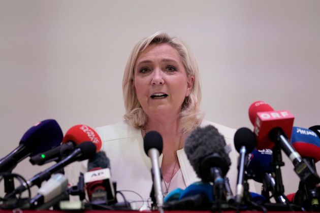 Marine Le Pen, le 13 avril