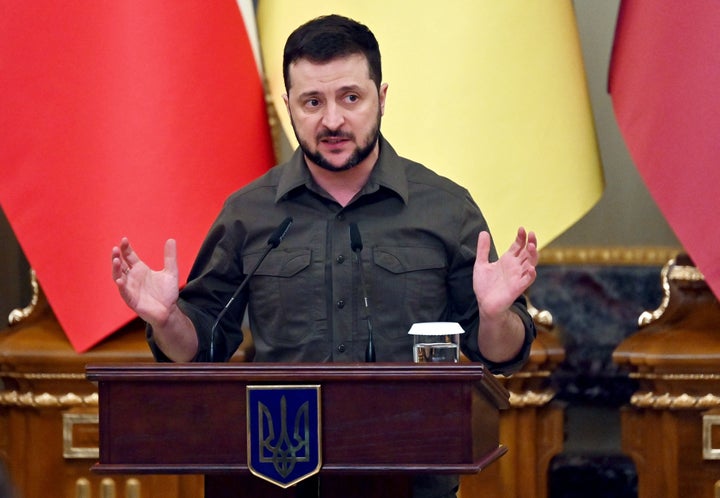 El presidente de Ucrania, Volodímir Zelenski.