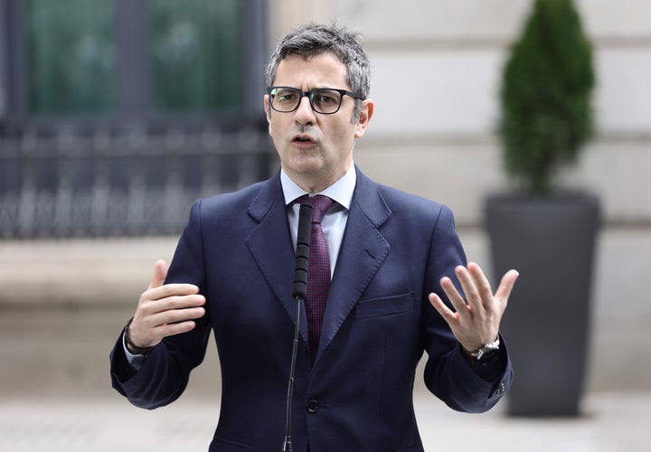 El ministro de la Presidencia, Relaciones con las Cortes y Memoria Democrática, Félix Bolaños.