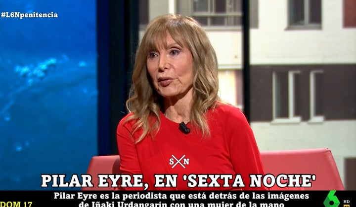 La periodista Pilar Eyre, en una entrevista en 'La Sexta Noche'.