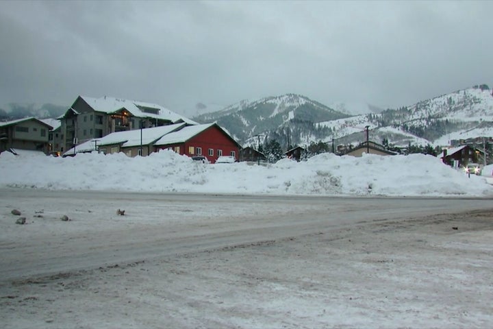 Snow-covered mountains are seen in Summit County, Utah, where a missing 19-year-old man was recently found after vanishing from his home nearly three years ago in California.