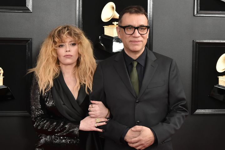 Natasha Lyonne and Fred Armisen attend the 61st Annual Grammy Awards in 2019. 