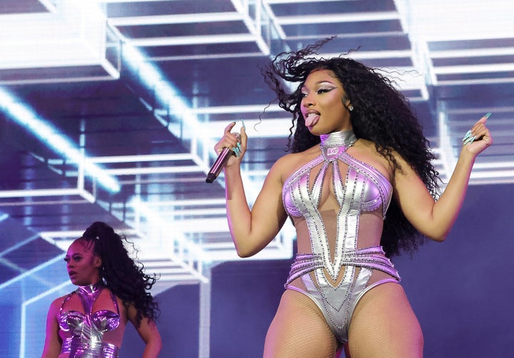 Megan Thee Stallion performs at the 2022 Coachella Valley Music And Arts Festival on April 16, 2022 in Indio, California.