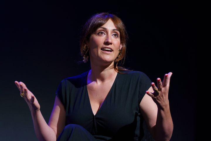 Ana Morgade en la presentación de 'Jamming' en el Teatro Maravillas en septiembre de 2021.