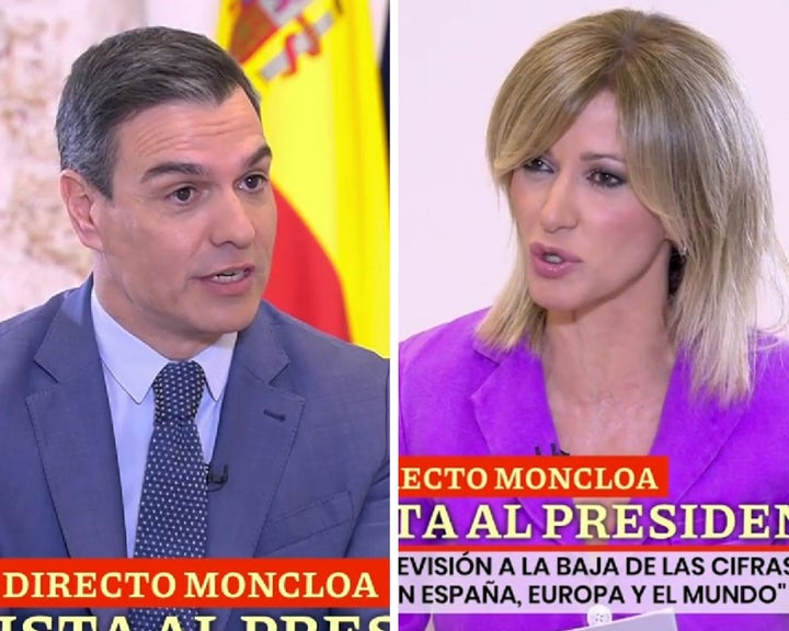 Pedro Sánchez y Susanna Griso.