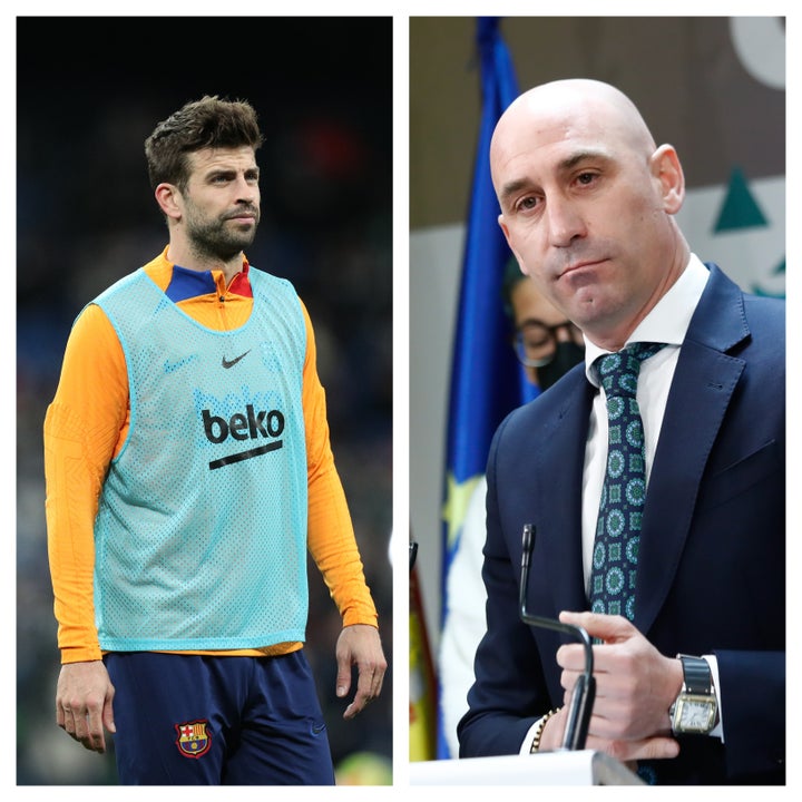 Gerard Piqué y Luis Rubiales