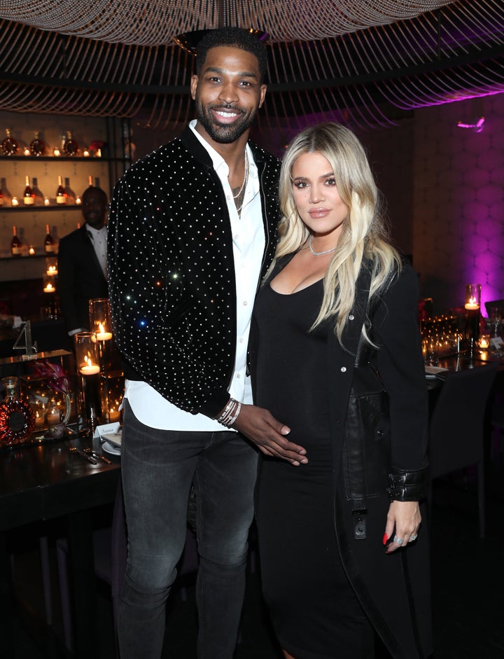 Tristan Thompson et Khloe Kardashian à Beauty & Essex le 17 février 2018 à Los Angeles.