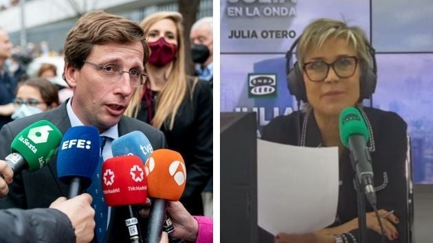 José Luis Martínez-Almeida y Julia Otero.