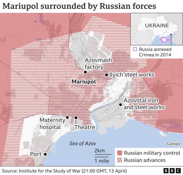 Πως οι Ρώσοι έχουν περικυκλώσει τη Μαριούπολη
