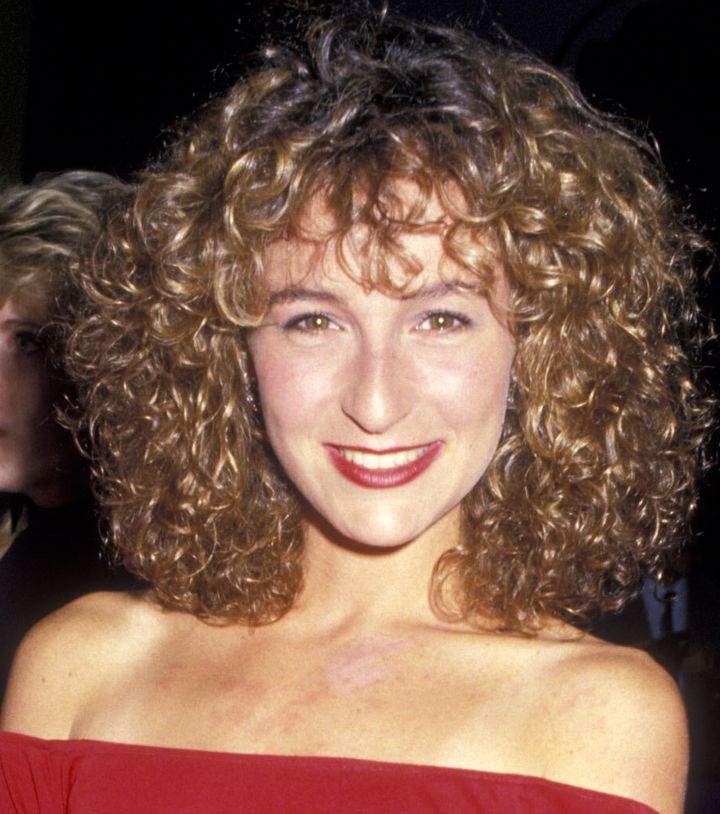 Jennifer Grey attends the premiere of "Dirty Dancing" in 1987.