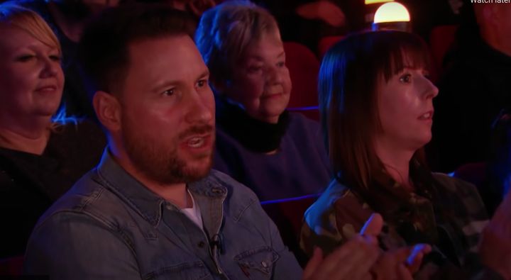 Nick was sat in the BGT audience when his family appeared on the stage