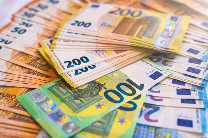 Lots of euro bills.