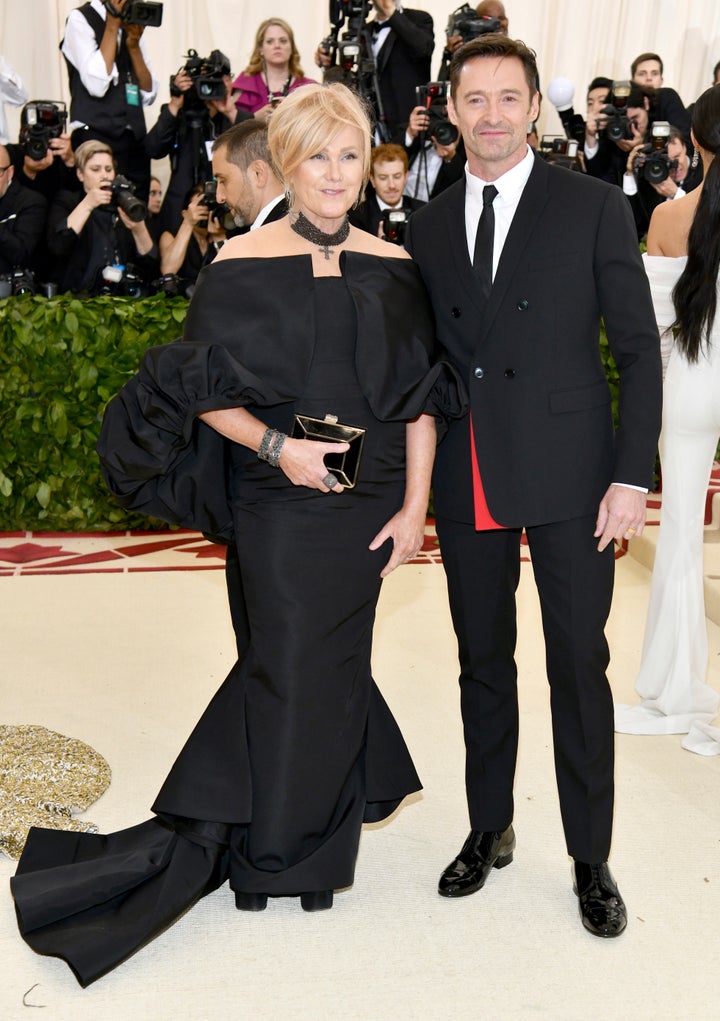 El actor Hugh Jackman y su mujer, Deborra-Lee Furness, en la Gala Met de 2018.