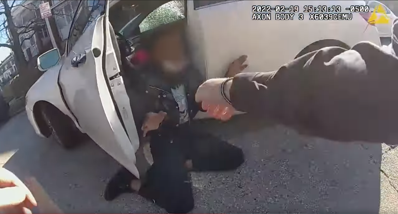 Body camera footage from the fatal police shooting of 18-year-old Donnell Rochester on Feb. 19, 2022.