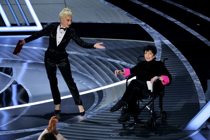 Lady Gaga and Liza Minnelli at the 2022 Academy Awards in March. 