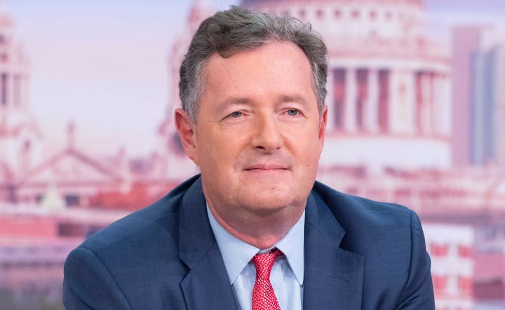 Piers Morgan on the set of Good Morning Britain