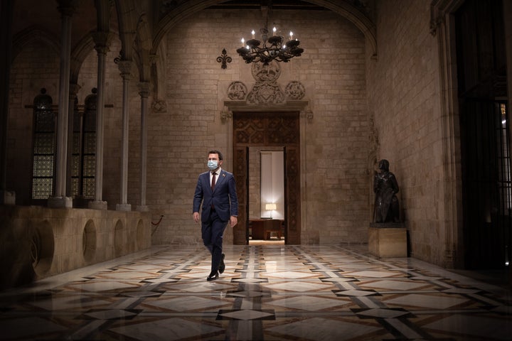 El presidente de la Generalitat, Pere Aragonès.