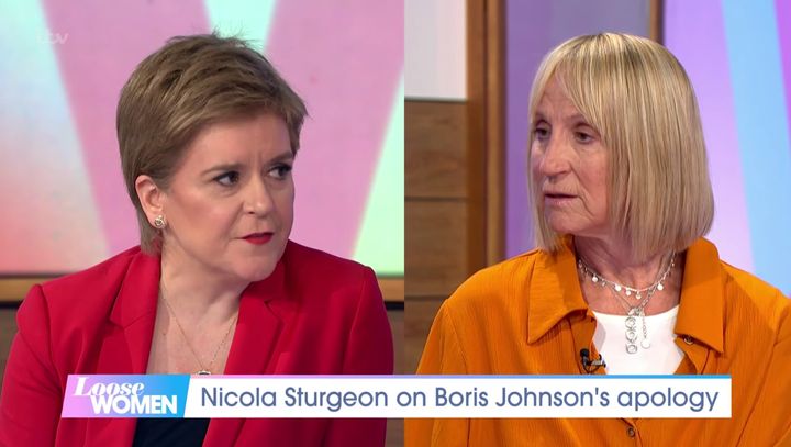 Nicola Sturgeon and Carol McGiffin