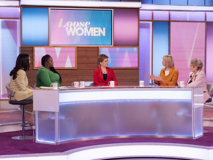 Sturgeon made an appearance in the Loose Women studio