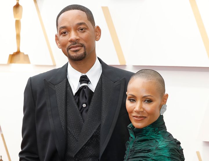 Will Smith and Jada Pinkett Smith arrive at the Oscars last month. The trailer for the upcoming season of Pinkett Smith's "Red Table Talk" doesn't mention her husband's onstage slap at the awards ceremony.