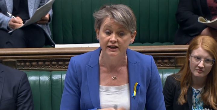 Shadow home secretary Yvette Cooper hit out at Priti Patel over her approach to refugees