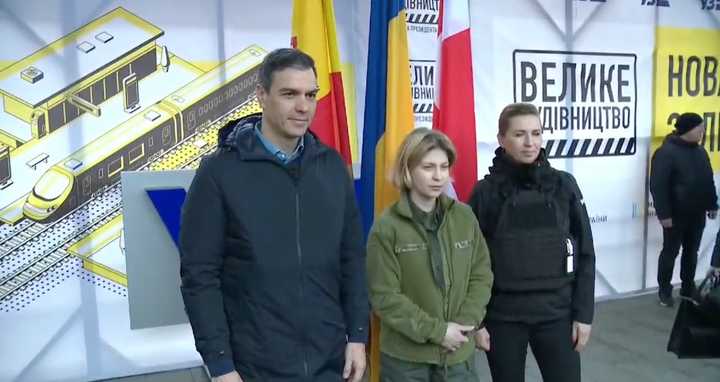 Pedro Sánchez, en Ucrania.