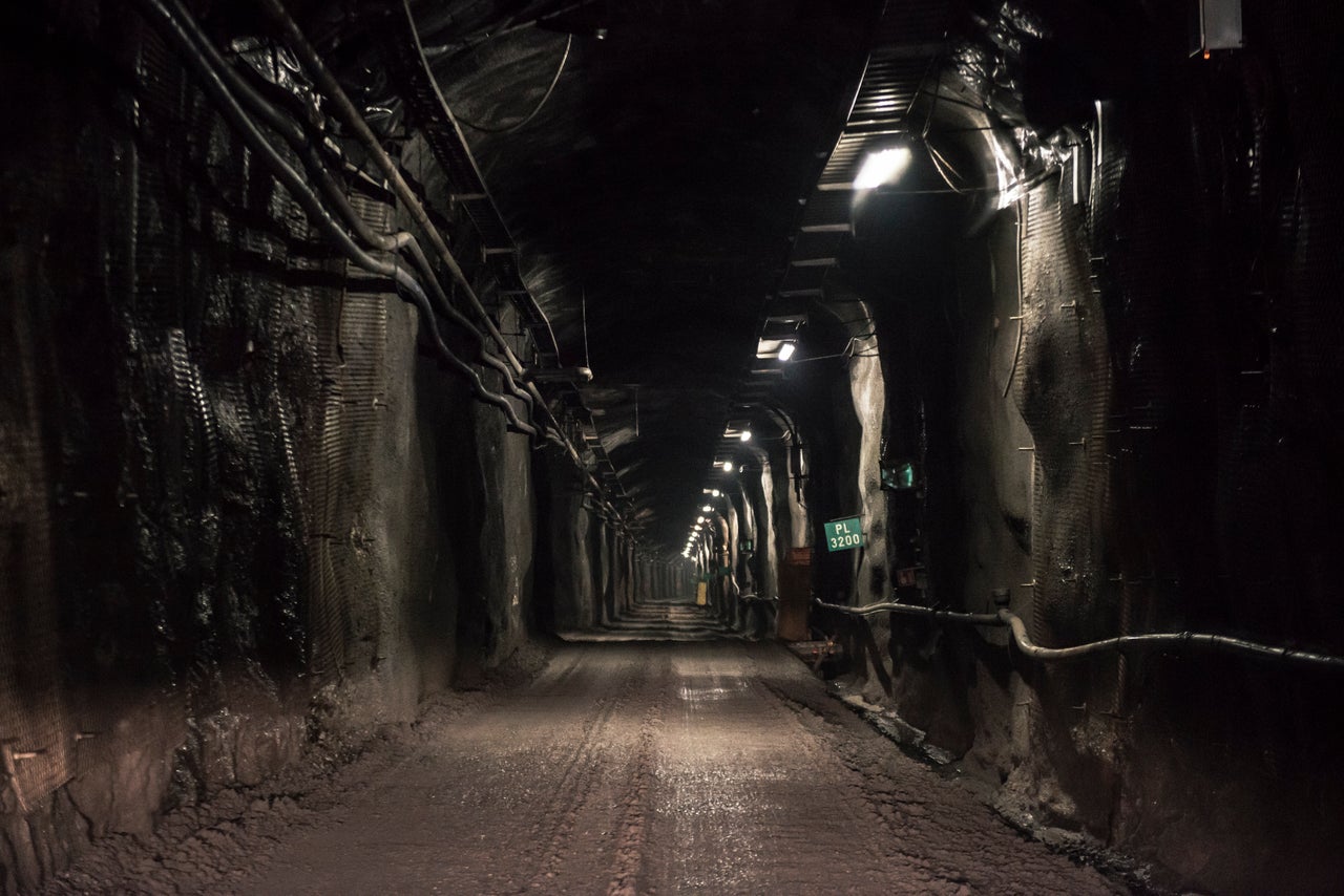 The access tunnel to Onkalo, which is still under construction. 