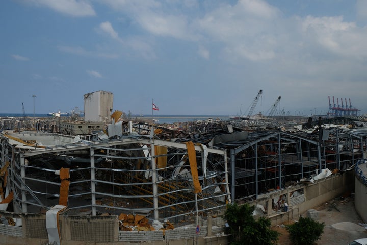 Beirut, tras la explosión en el puerto.