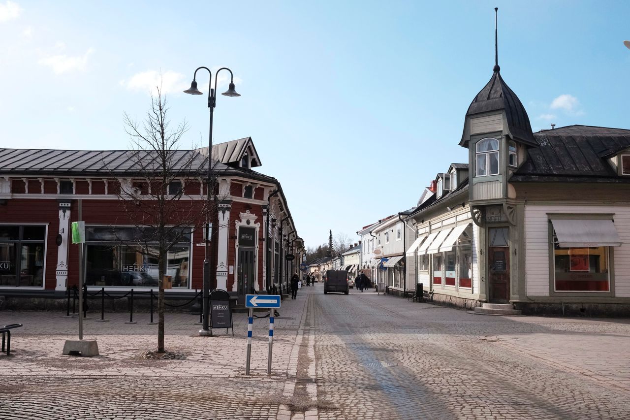 A view on one of the main streets in Rauma, a city 20 minutes from Onkalo that is listed as a UNESCO world heritage site. Unlike most towns in Nordic countries, where wooden buildings frequently burned down during the cold winter months, Rauma offers a rare glimpse of what medieval towns in this northern part of Europe looked like. 