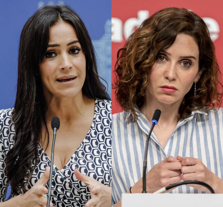 Begoña Villacís e Isabel Díaz Ayuso, en sendas fotos de archivo.