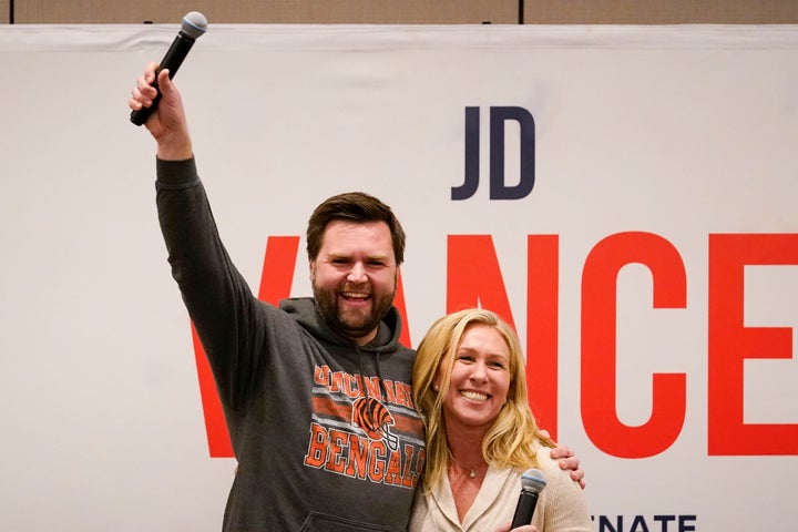 Extremist right-wing Rep. Marjorie Taylor Greene has endorsed J.D. Vance for U.S. Senate in Ohio.