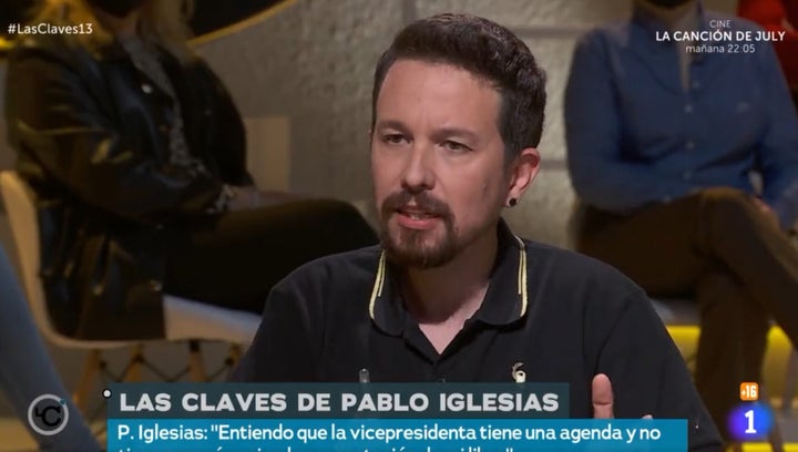 Pablo Iglesias en TVE.
