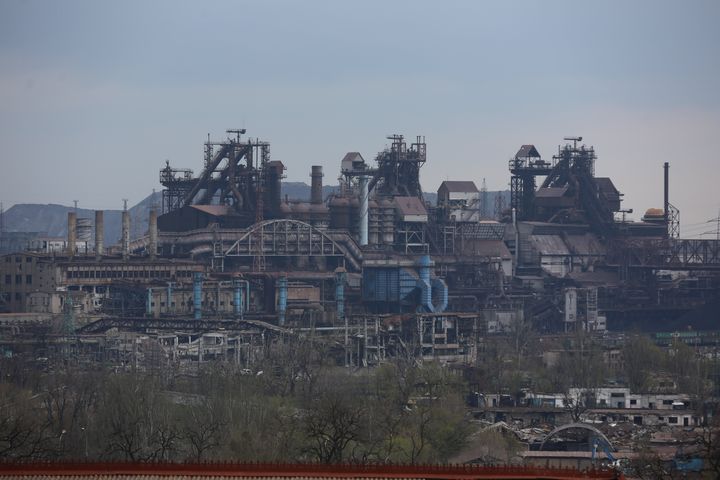 La planta acerera de Azovstal en la ciudadana ucraniana de Mariúpol.