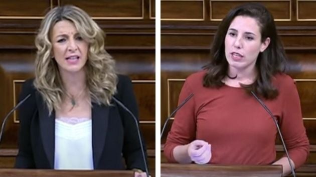 Yolanda Díaz y Rocío de Meer.
