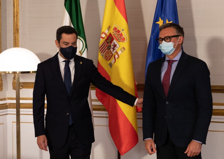 Juanma Moreno y Manuel Gavira (Vox)