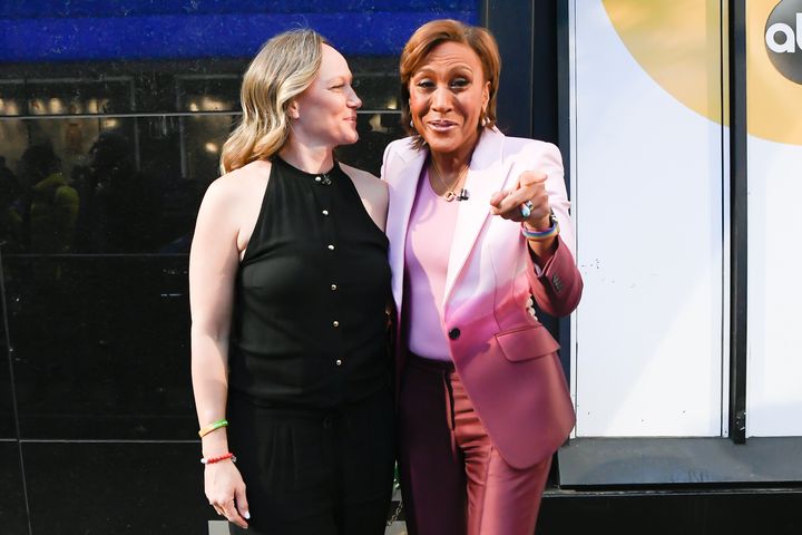 Amber Laign, left, and Robin Roberts, right, have been together since 2005.