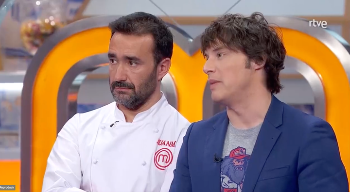 Juanma Castaño y Jordi Cruz en 'MasterChef'.