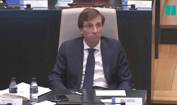 José Luis Martínez Almeida en el Ayuntamiento de Madrid.